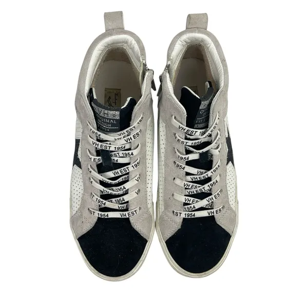 Vintage Havana Lester Women's Multicolor Leather Lace Up High Top Sneakers Sz 10 - Image 2