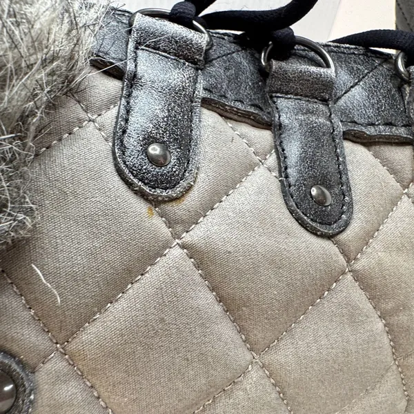 Sorel Winter Boots Womens‎ 12 Gray Quilted Waterproof Faux Fur Lace Up Snow - Image 7