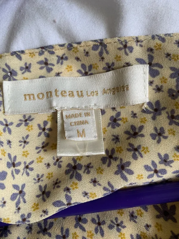 Monteau Yellow Flower Dress - Image 3
