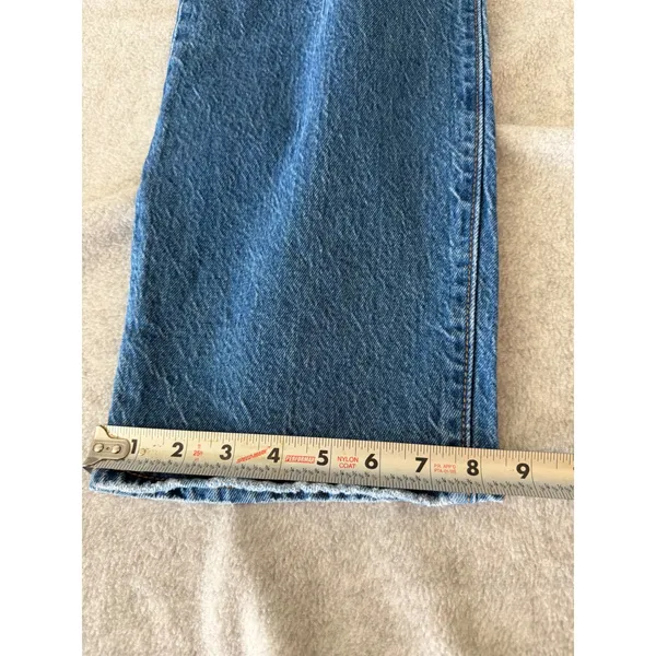 Levis Ribcage Straight Ankle Jeans Womens 29 High Rise Button Fly Blue Denim - Image 4