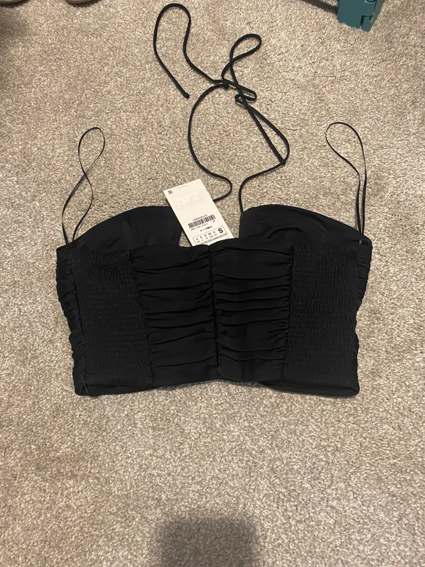 Zara Satin Halter Top - Image 3