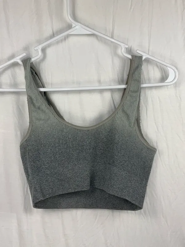 aerie chill play move grey sports bra - Image 2