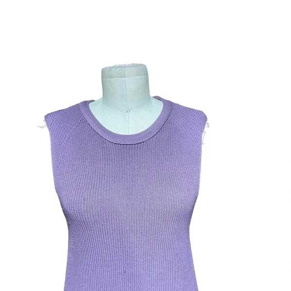 Aritzia Wilfred‎ Palmier Sleeveless Tunic Sweater Purple Size Medium - Image 4