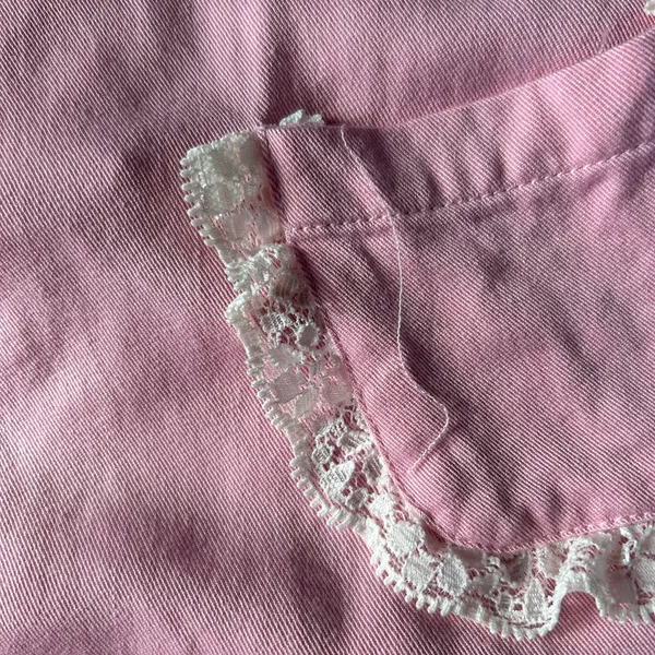 SUGAR THRILLZ DOLLS KILL pink lace maid apron skirt - Image 2