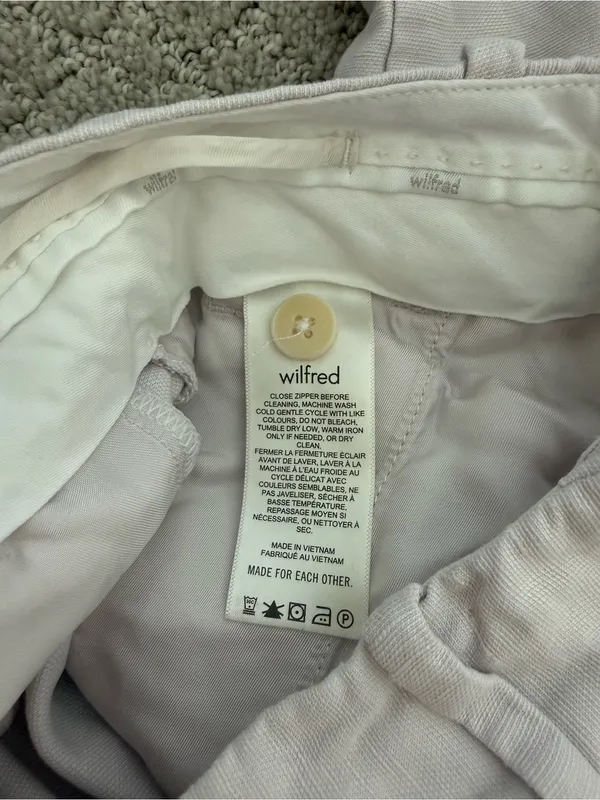 Aritzia Wilfred The Effortless Pant London Grey Linen Lyocell Wide Leg Size 4 - Image 8