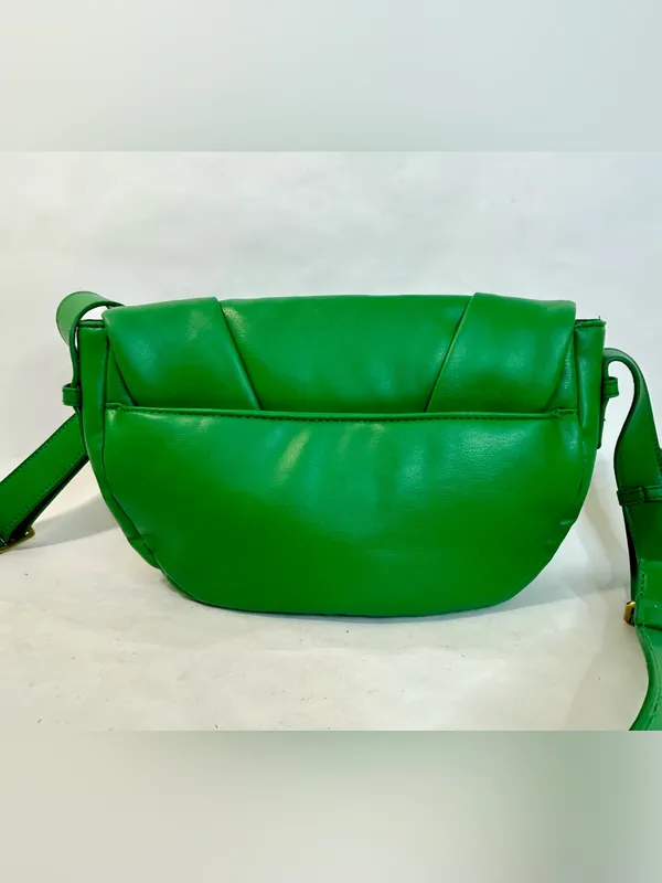 Free People Green Coney Vegan Crossbody, Soft Padded Crescent-Shaped Bag - Image 5