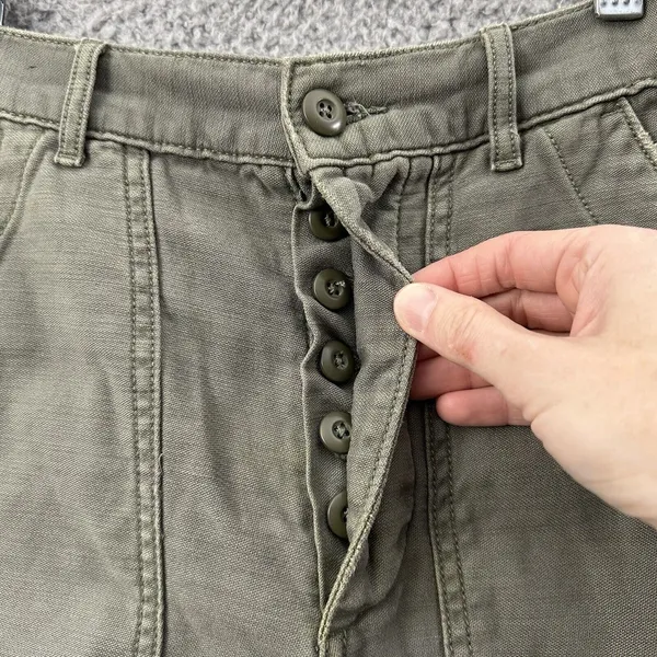 American Eagle Pants Straight Leg High Rise Gorpcore Utility Grunge W 00 x 26‎ - Image 3