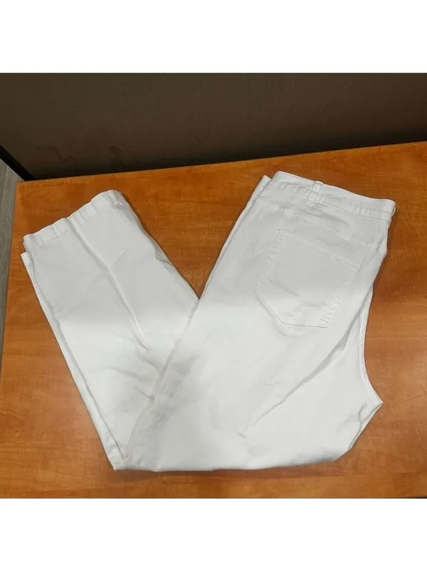 Thalia Sodi White Straight Leg Jeans 20W - Image 2