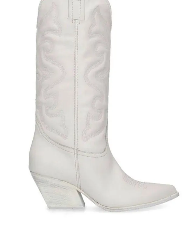 Steve Madden White Cowgirl Boots - Image 9