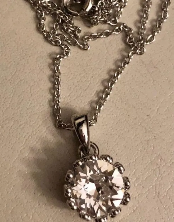 Swarovski New Silver Plated Necklace & Earrings - Image 5
