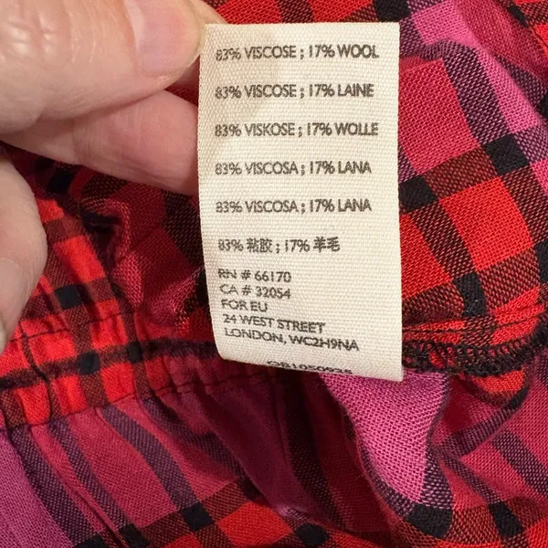 Free People Pacific Dawn plaid shirt snaps drawstring pink sz L M - Image 6