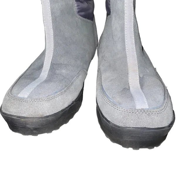 Lands’ End Winter Snow Commuter Boots insulated 406465 womens sz 9B grey purple - Image 5