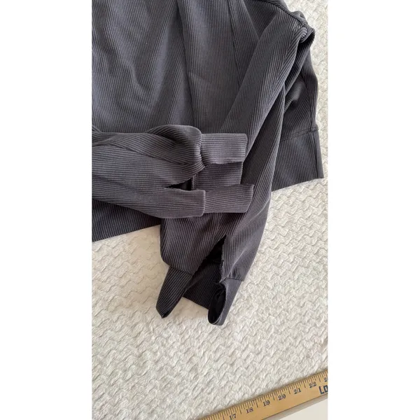 Lululemon Ribbed Softstreme Long Sleeve Crewneck Pullover Black Size 10 LW3GLAS - Image 5