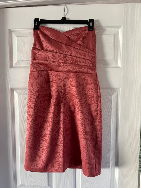 Mystic Burnt Rose Strapless Dress - Size Large - Image 2