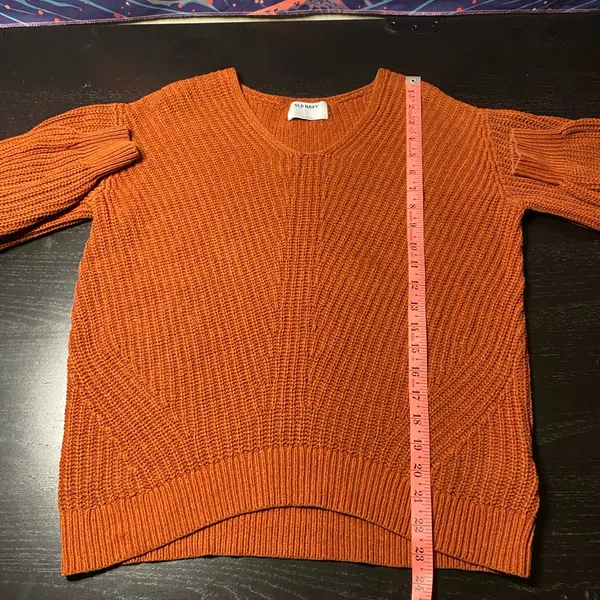 Old Navy Women's Crew Neck Sweater - Vibrant Orange - Image 4