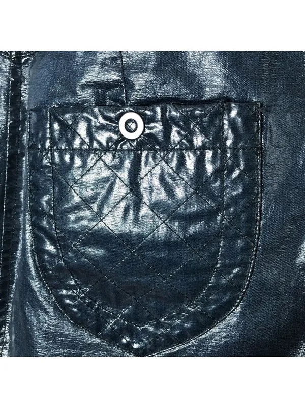 Free People Leather mini Skirt pockets zip cocktail clubbing festival rocker S - Image 5
