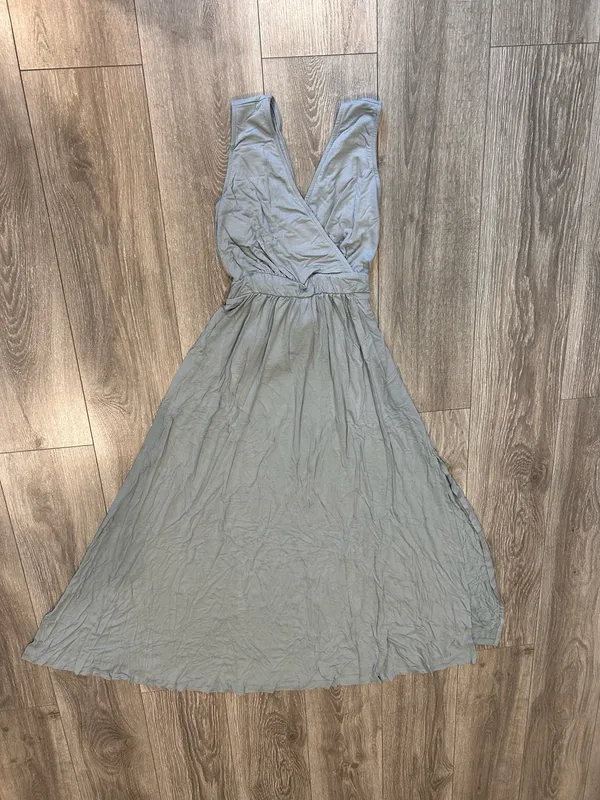 New Lulus Sleeveless Maxi Dress Double Slit Jersey Dress Size Large - Image 3