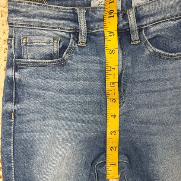 Kancan Women's Blue Distressed Jeans. #17 - Image 5