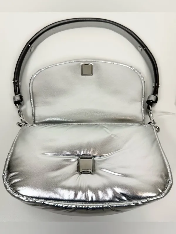 Tory Burch Britten Metallic Puffy Convertible Crossbody - Image 4