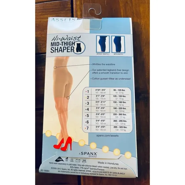 CUSTOM LISTING 2- Size 3 NWT Assets by Spanx Hi-Waist Mid-Thigh‎ Shaper Nude - Image 2