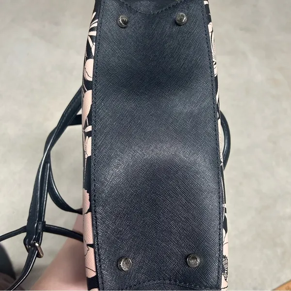 KATE SPADE Mini Reiley Laurel Way Gardenia Black Multi Satchel Crossbody Bag - Image 5