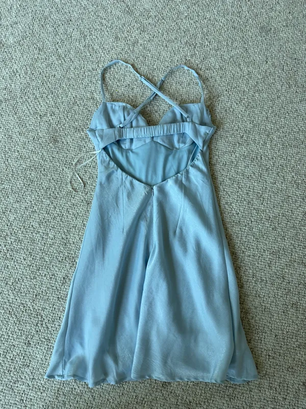 Princess Polly Mini Dress Blue - Image 3
