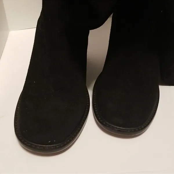 Kelsi Dagger OTK Logan Black Suede Anthropologie Chunky Soles Size 6.5. ‎ B87 - Image 7