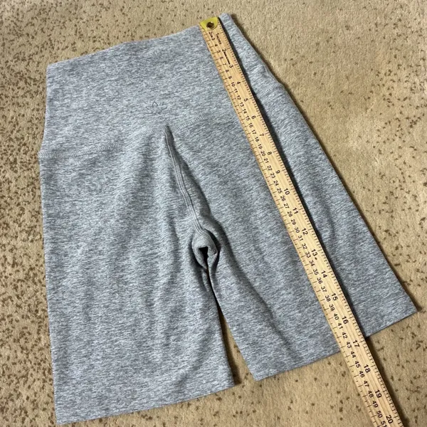Beyond‎ Yoga Spacedye High Waisted Biker Shorts Grey Heather SD5054 Womens XS - Image 3