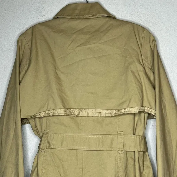 J2 by‎ JouJou Tan Belted Coat Size M - Image 5