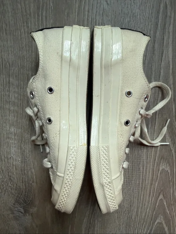 Comme des Garçons Play x Converse Chuck 70 low-top sneakers inivory 7 - Image 5