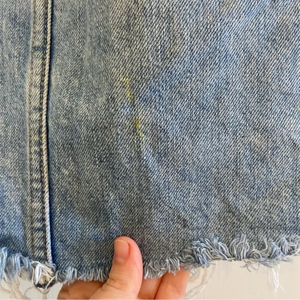 Everlane Denim Reconstructed mini skirt- read description - Image 5
