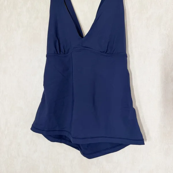 Athleta Women’s Plunge Tankini Top A-C Dress Swimwear in Blue M - Image 5