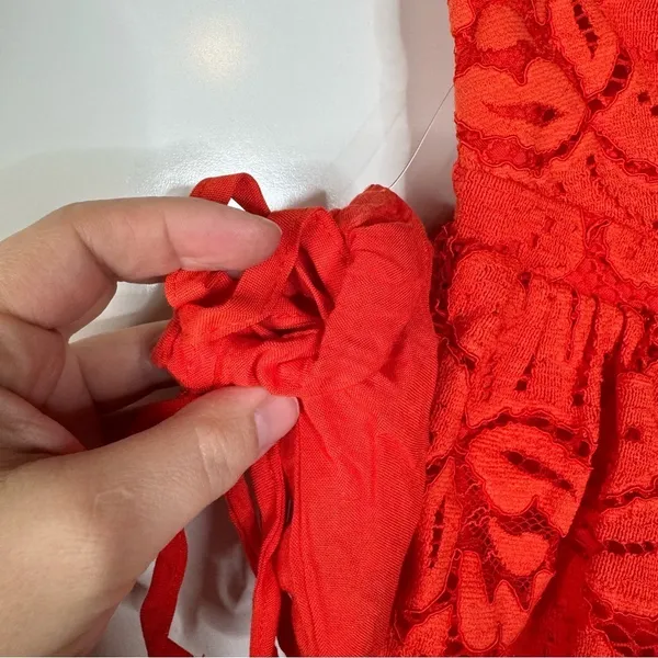 Anthropologie Maeve‎ NWT Strapless Lace Mini Dress Size Large - Image 6