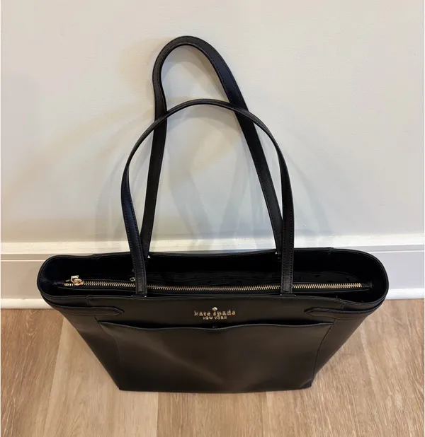Kate Spade New York Black Medium Large Tote Bag - Image 5