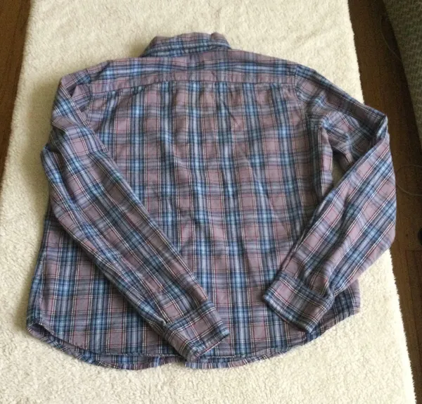 American Eagle Vintage Plaid Purple Button Down Shirt - Sz Medium - Image 4
