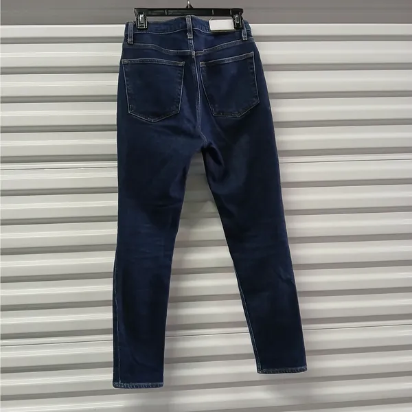 RE/DONE Womens Jeans Size 27 High Rise Preppy Button Fly Slim Fit Denim - Image 4