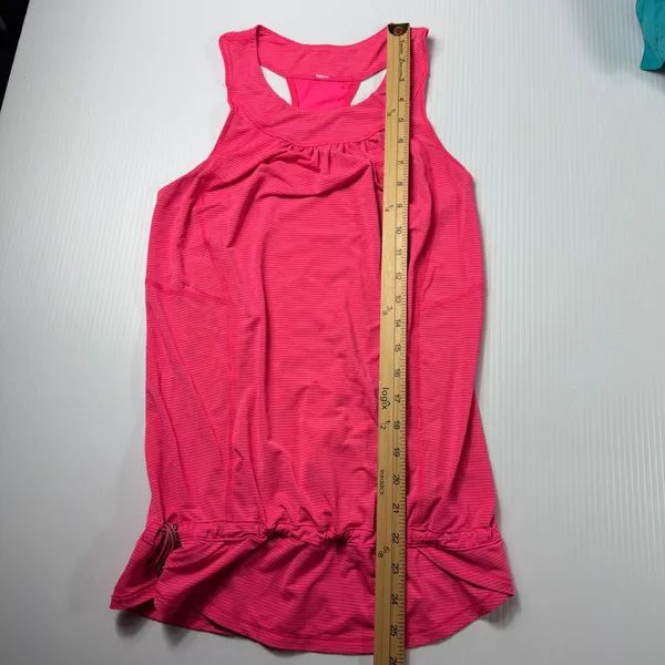 Lululemon Tank Top‎ Athletic Workout Racerback Drawstring Pink Size 4 - Image 2