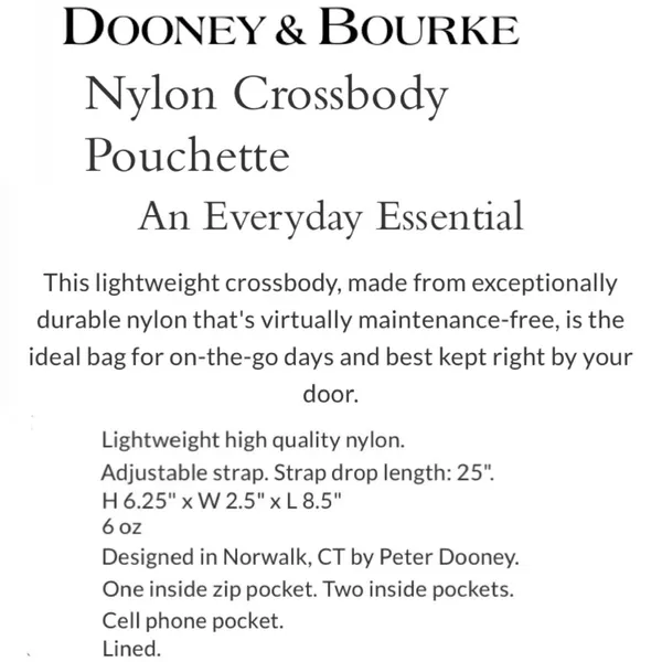 DOONEY & BOURKE Nylon Crossbody Pouchette Bag in Light Blue - Image 16