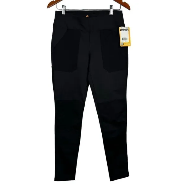 Carhartt Force Utility Black Knit Farm Thick Leggings Size S NWT‎ - Image 3