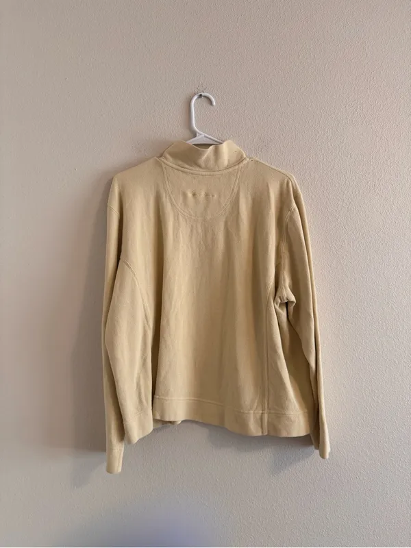 Eddie Bauer Half-Zip Sweater in Light Beige - Image 3