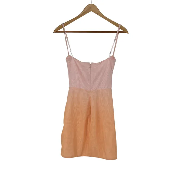 House of CB London Mini Dress XS Pink‎ Peach Ombre Bodycon Party Cocktail Sexy - Image 2