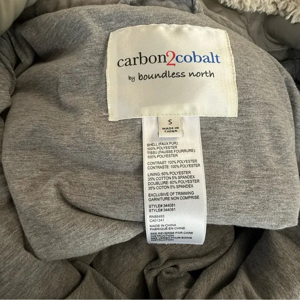 Carbon2Cobalt Snowfall Faux‎ Shearling Pullover Size Small Mid-Heavy Weight - Image 6