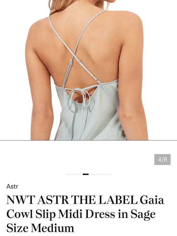 Astr Gaia Dress in Sage - Image 3