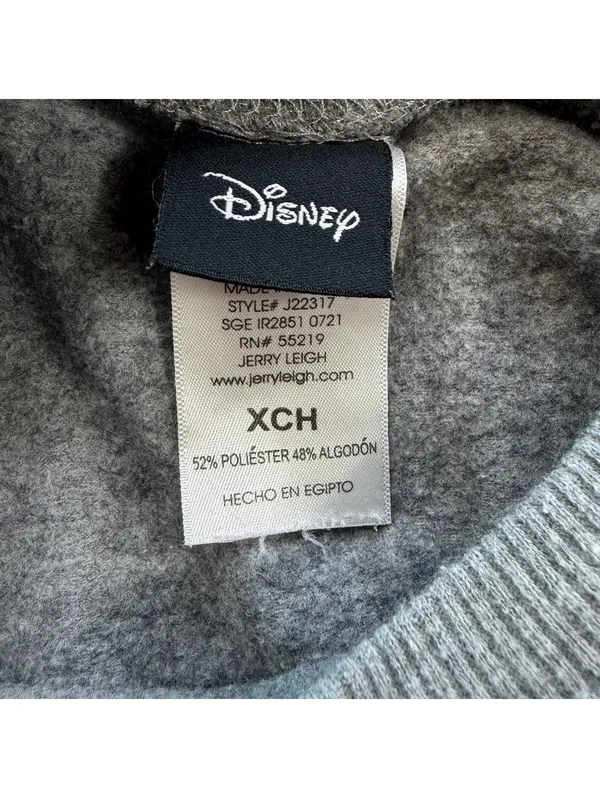 Disney Lilo & Stitch Angel Gray Crewneck Sweatshirt Women’s XS Jerry Leigh Movie - Image 4
