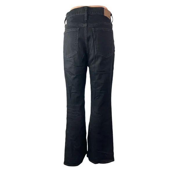 Madewell Women's Black High Waisted Bootcut Wide Leg Flare Denim Jeans Pants 27 - Image 3