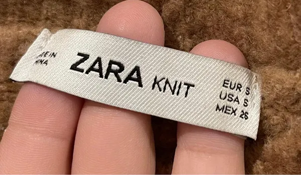 ZARA Knit Camel Long Sleeve Sweater - Image 2
