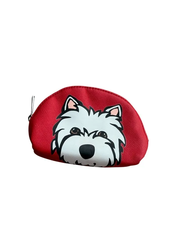 MARC TETRO Red Yorkie Coin Purse Pouch Money Holder - Image 6