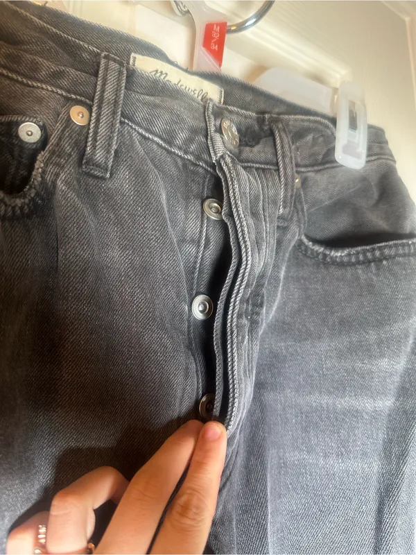 Madewell‎ Balloon Charcoal Jeans - Image 2