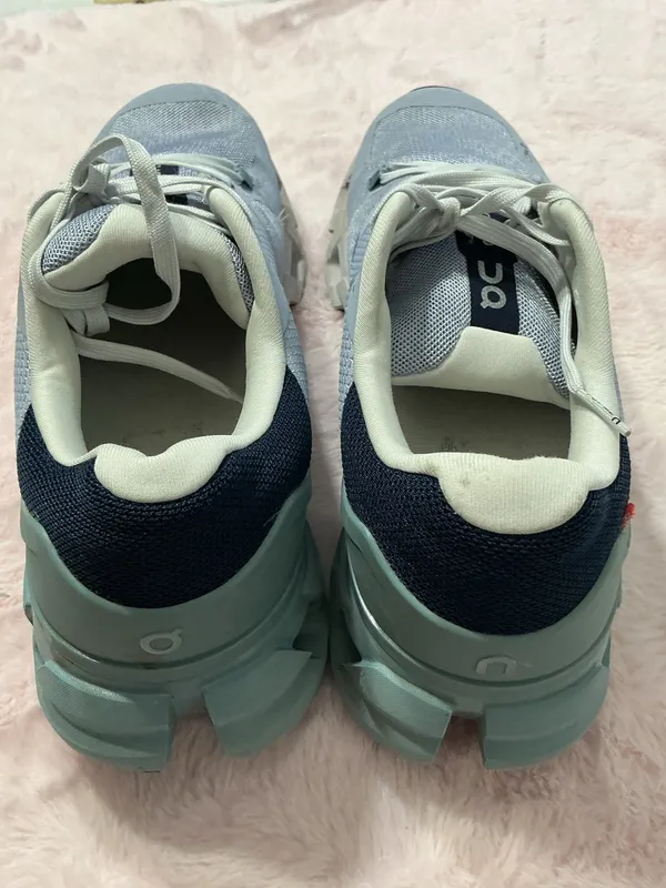 On Cloudflyer Women's Light Blue Ankle Sneakers c138 Size 8 - Image 5