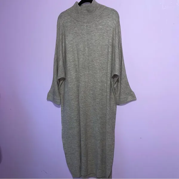 Saturday Sunday Anthropologie Oversized Midi Sweater Dress S Cozy Knit Lounge - Image 3